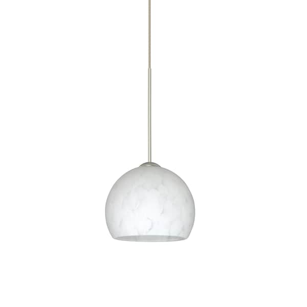 Besa Lighting Palla 5 Cord Pendant, Carrera, Satin Nickel Finish, 1x5W LED 1XT-565819-LED-SN - main